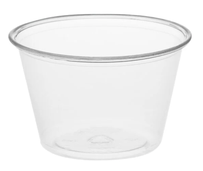 DART PORTION CUP 3.25oz CLEAR 2500PCS PC325